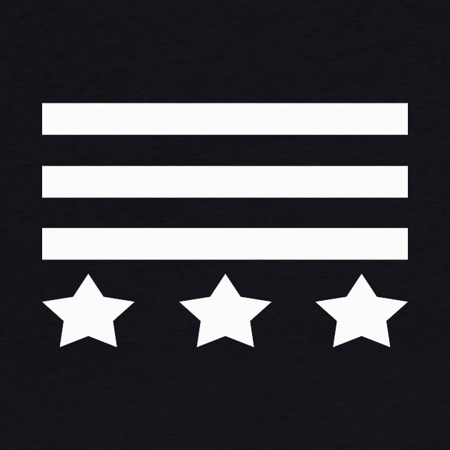 Stars and Stripes - USA Flag T-shirt by Dezine